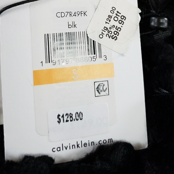 🆕️NWT Stunning Faux Fur Calvin Klein Bolero - Picture 7 of 8